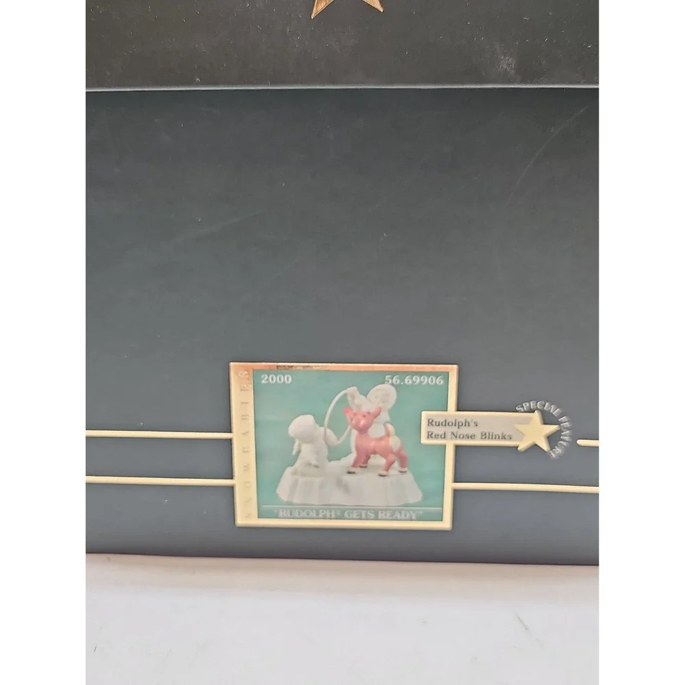 2000 Dept 56 Snowbabies Rudolph Gets Ready Figurine #56.69906
